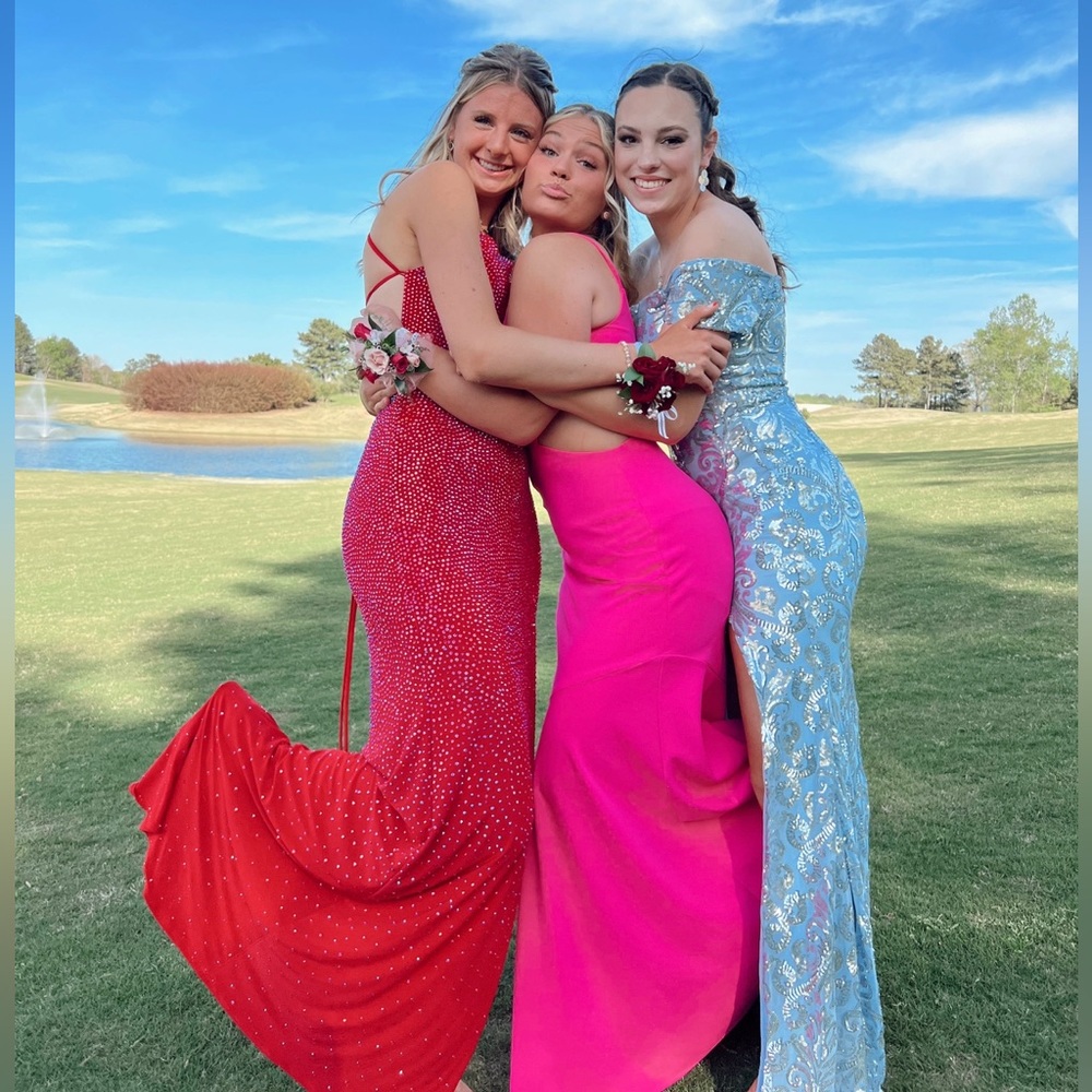 size 8 pink prom dress